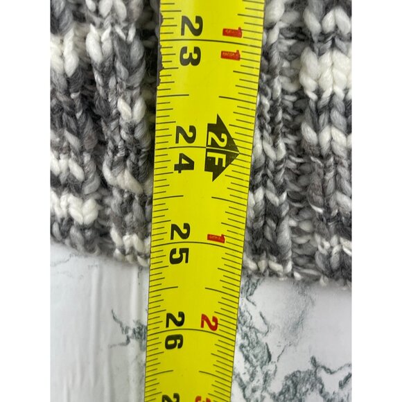 Hippie Rose White Gray Combo Knit Cardigan Sweater Small - Picture 6 of 13